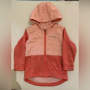 Columbia toddler pink hooded jacket size 3t